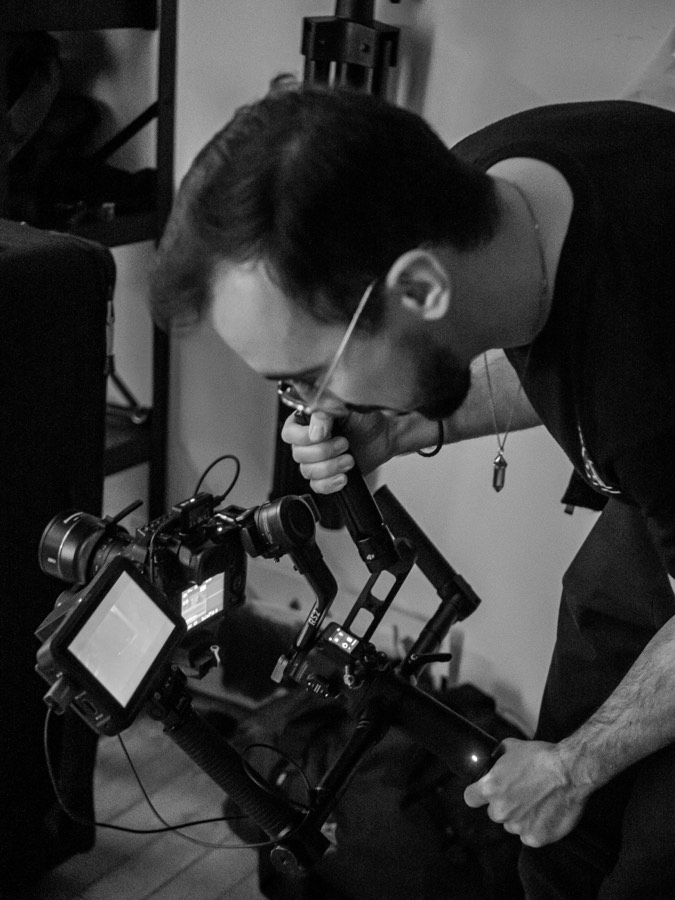Adjusting a camera rig between takes